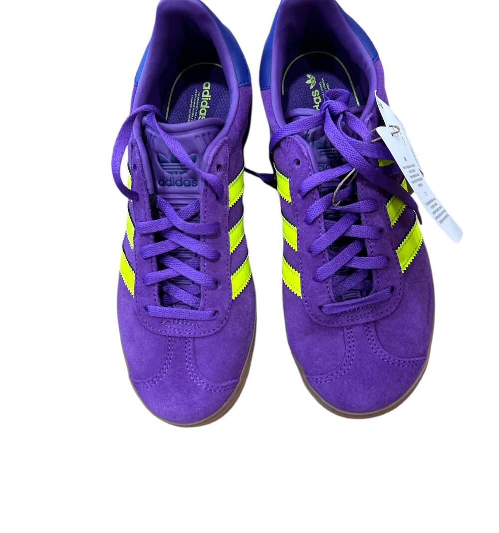 Adidas Gazelle C – Purple / Yellow – Style JP7131 – Kids Size 3 (US) NWTIB
